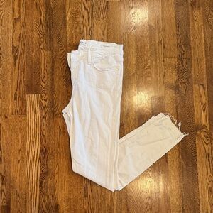 Frame Denim Women's Cropped Le Skinny De Jeanne White Jeans Size 30